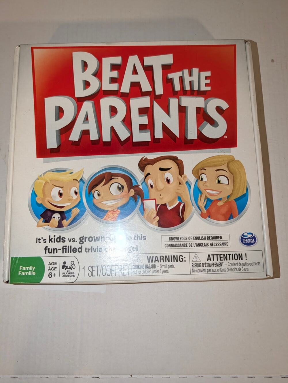 Beat The Parents, Family Board Game of Kids Vs Parents 2nd Edition Sealed New